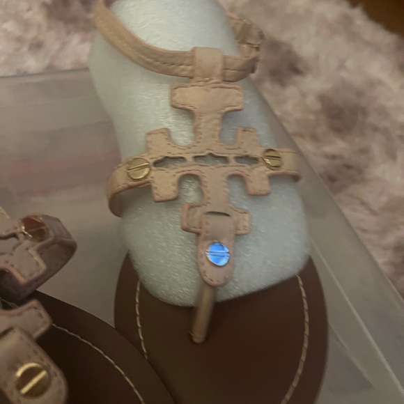 Tory Burch Phoebe throng flat sandals  New W/box - Picture 4 of 6